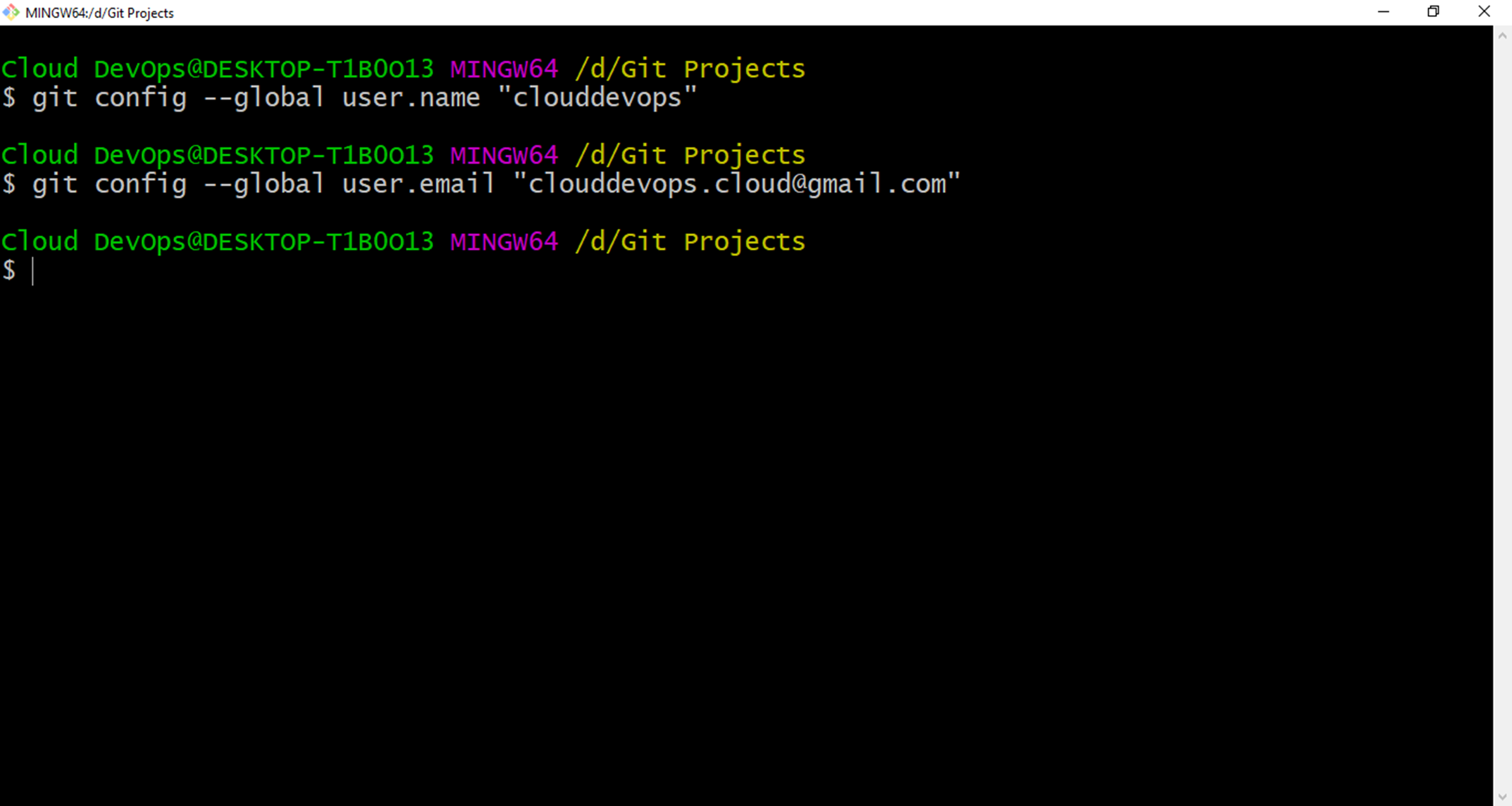 git configuration