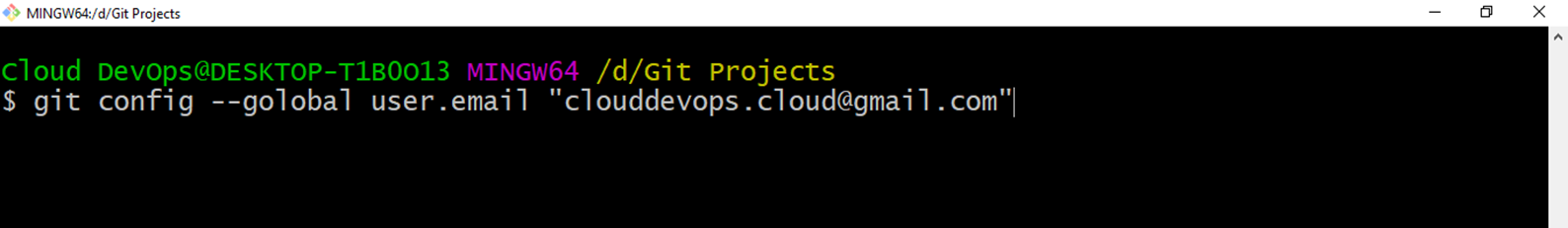 git configuration